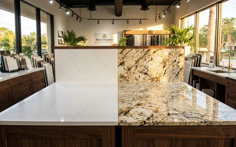Quartz vs granite countertop comparison