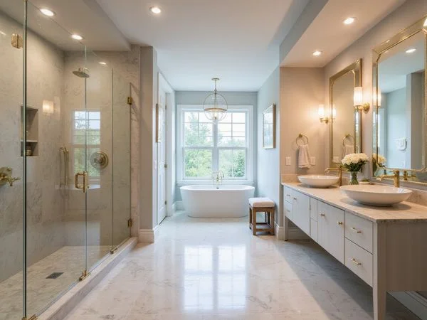 Modern bathroom remodel